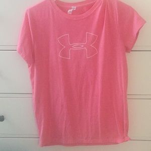 pink under armour tee